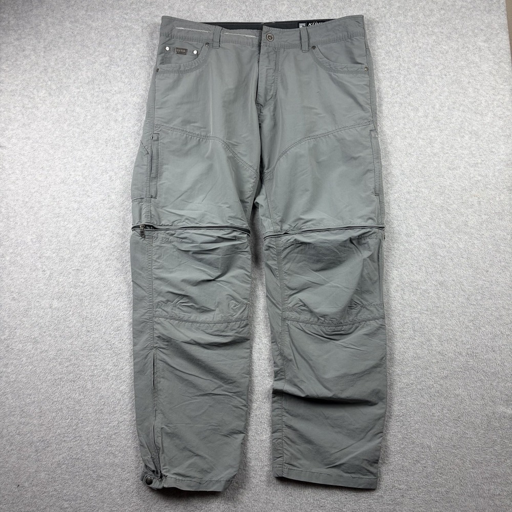 Kuhl Pants Mens 38x32 Gray Liberator Convertible Stealth Tactical Utility